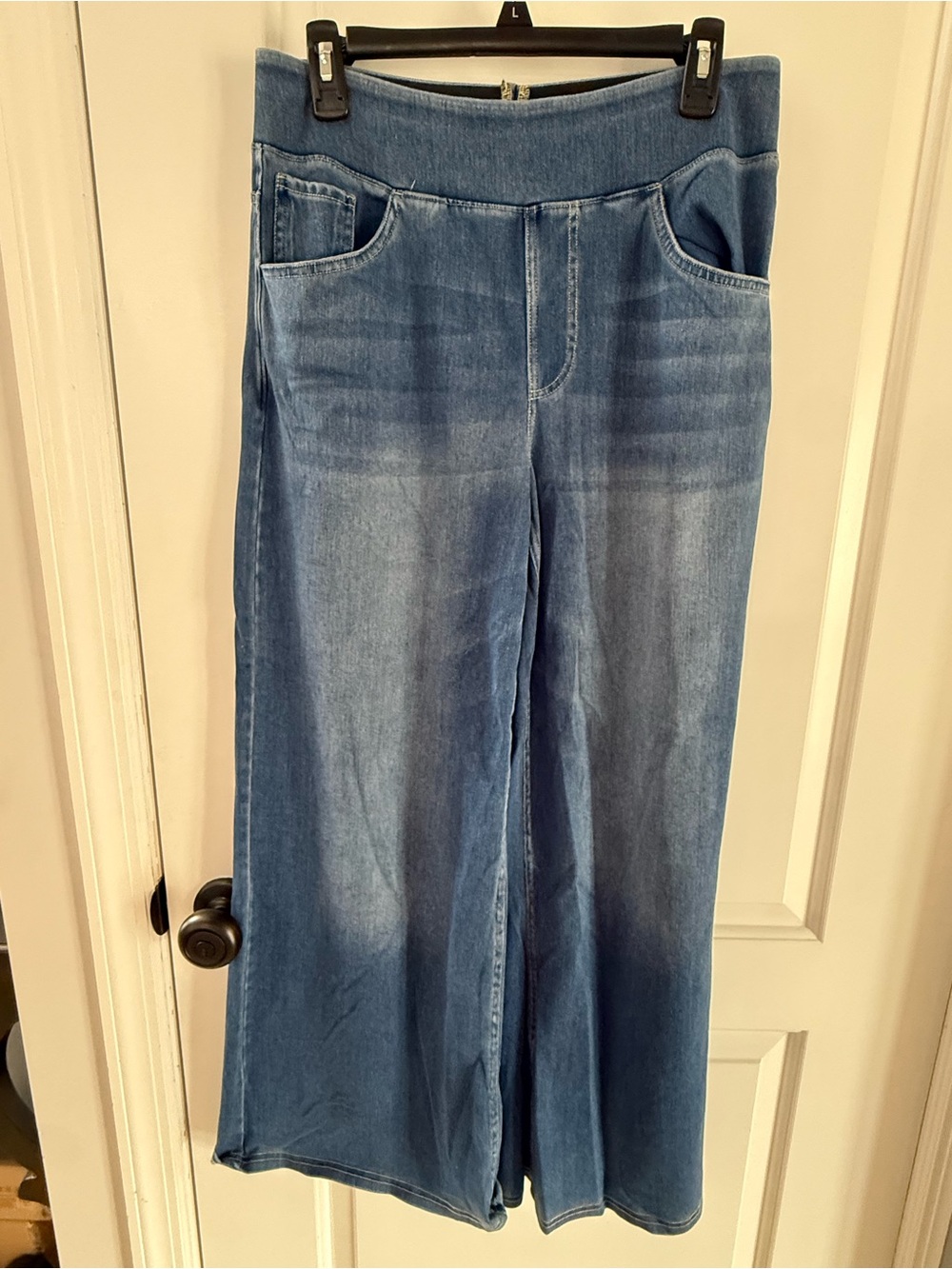 HALARA Light Blue Wide Leg Pull-On Jeans